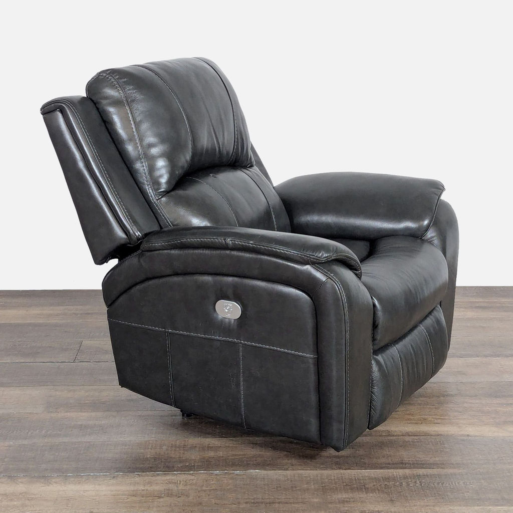 Living Spaces Pleather Power Recliner