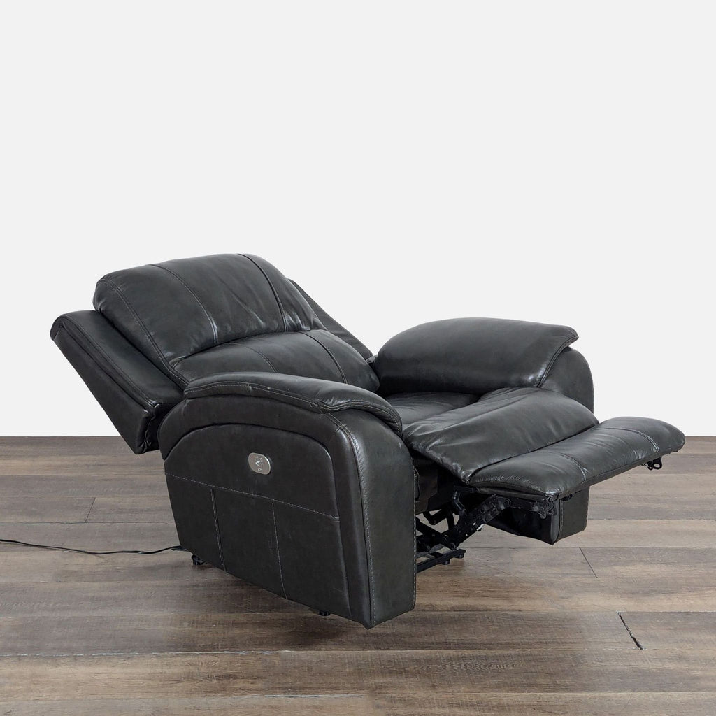 Living Spaces Pleather Power Recliner