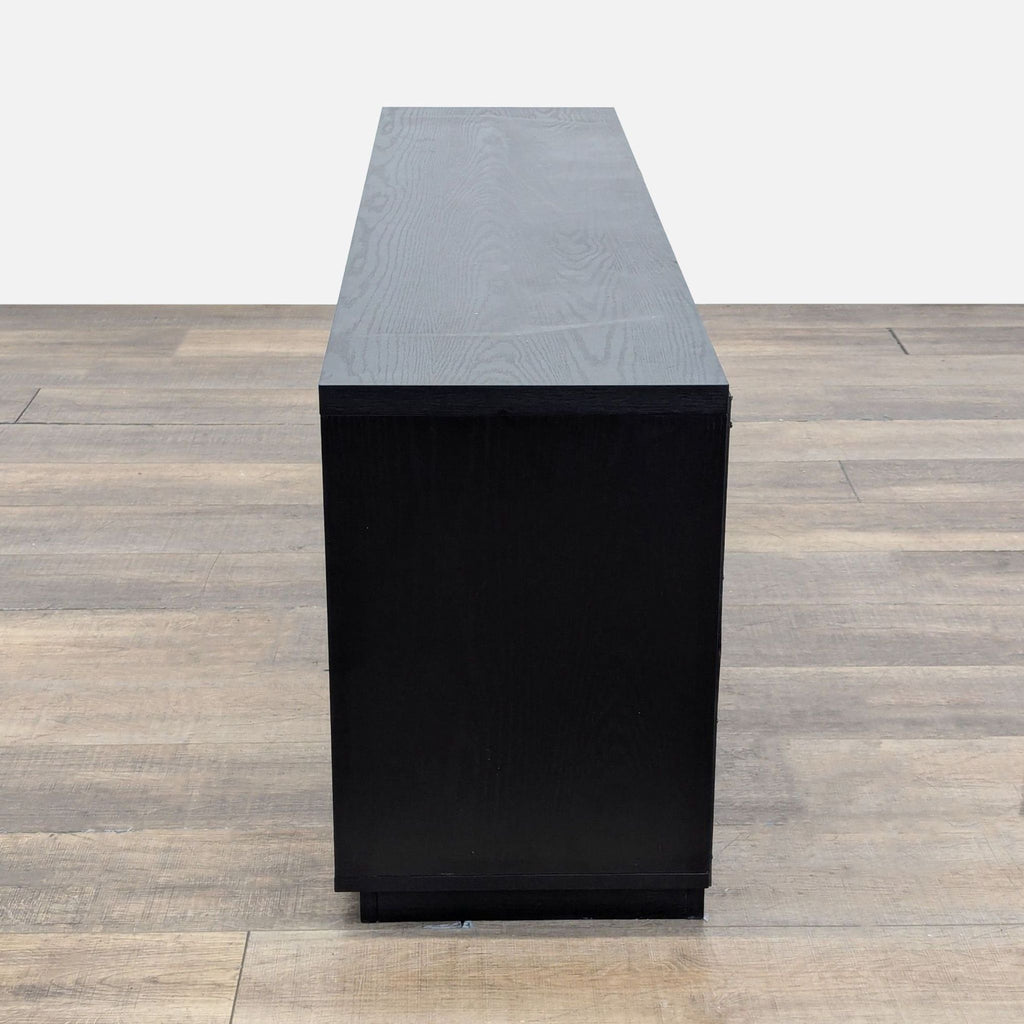 Presque Black Grain Rectangular TV Stand