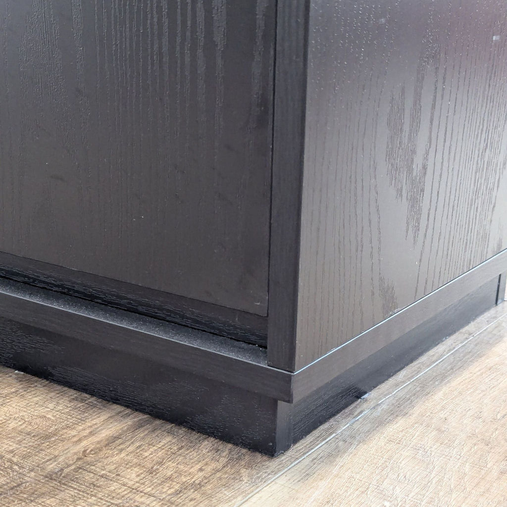 Presque Black Grain Rectangular TV Stand