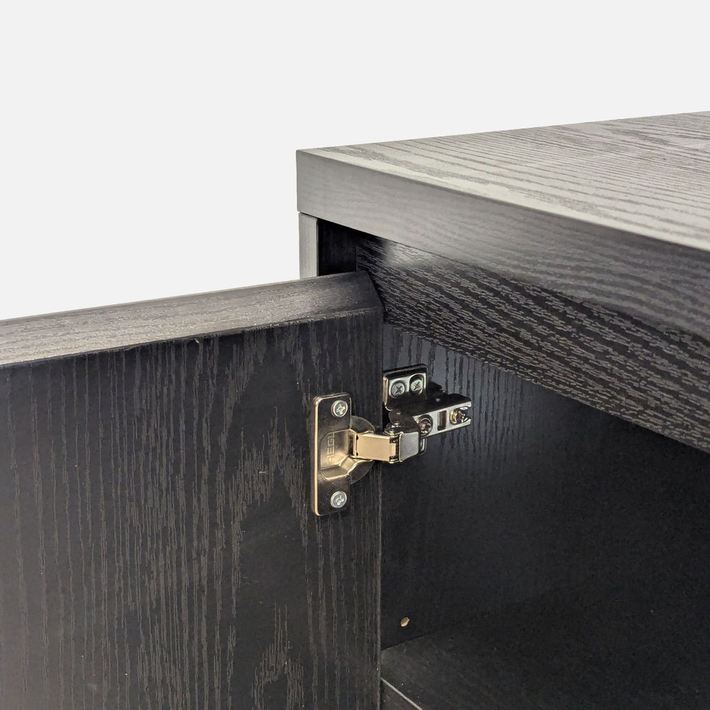 Presque Black Grain Rectangular TV Stand