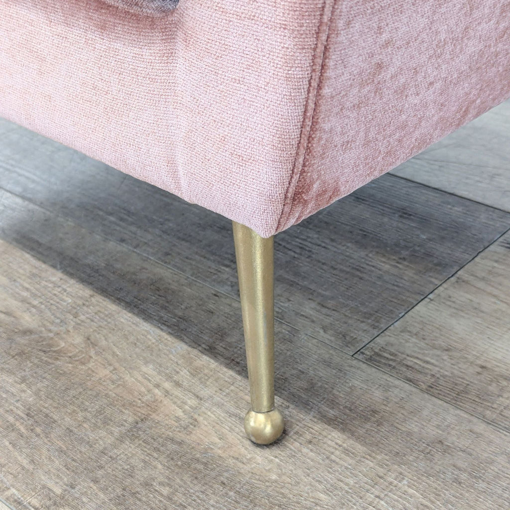 MXM Delbert Contemporary Armless Velvet Accent Chair