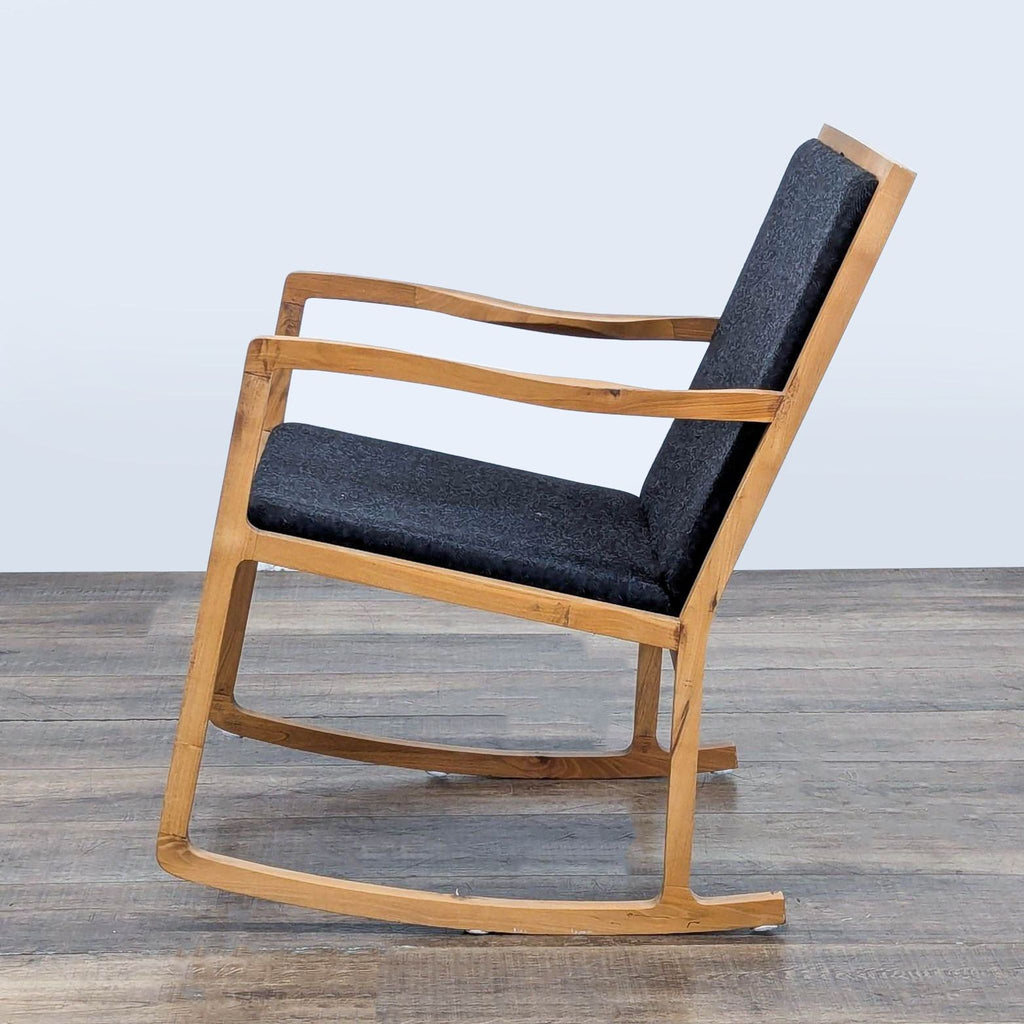 HD Buttercup Modern Walnut Rocking Chair
