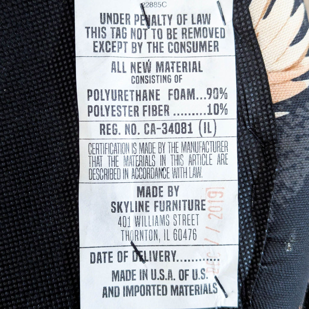 Skyline Furniture Upholstered Ottoman with Fringe