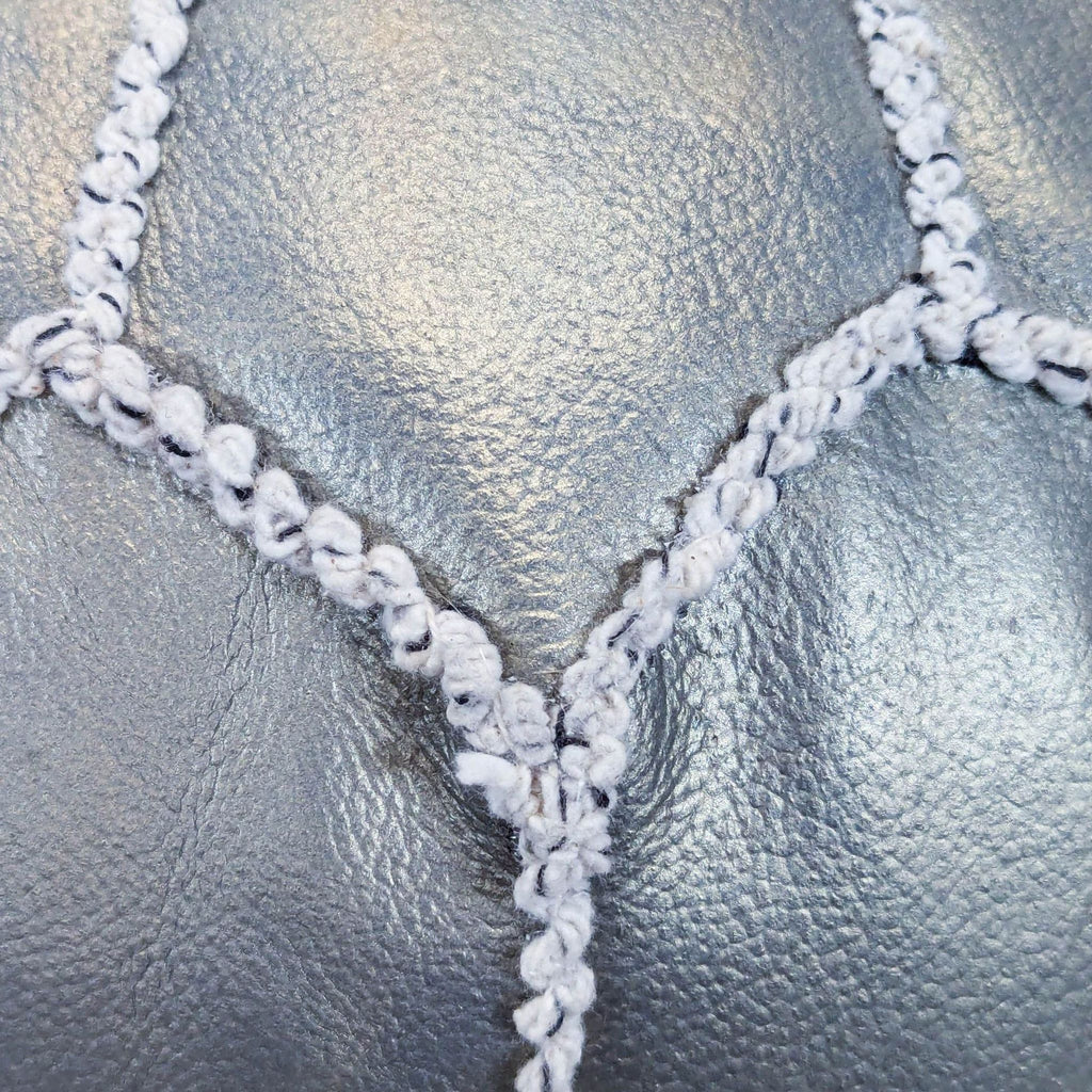 Moroccan Leather Ottoman Pouf