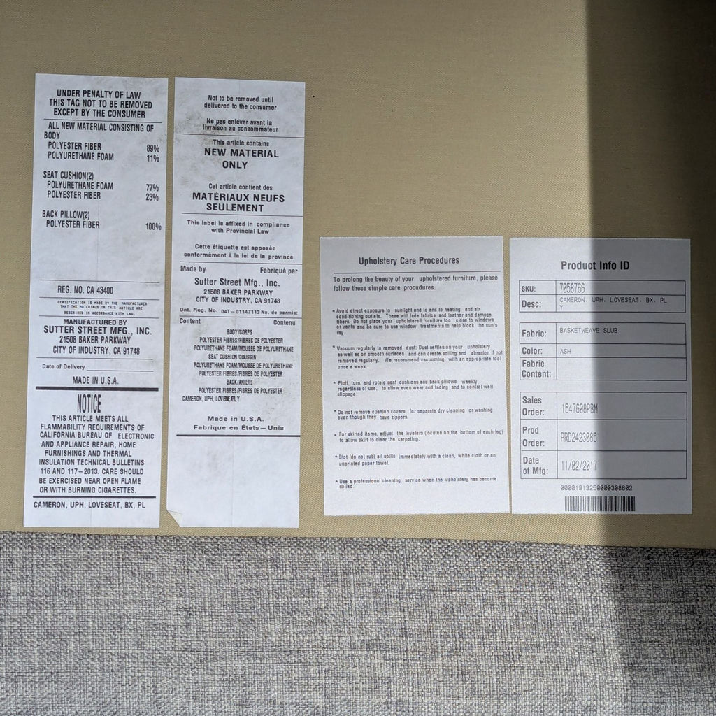 Pottery Barn Cameron Roll Arm Loveseat