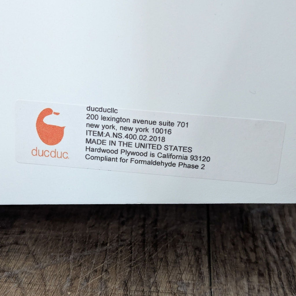 DucDuc Austin Modern Two Drawer Nightstand