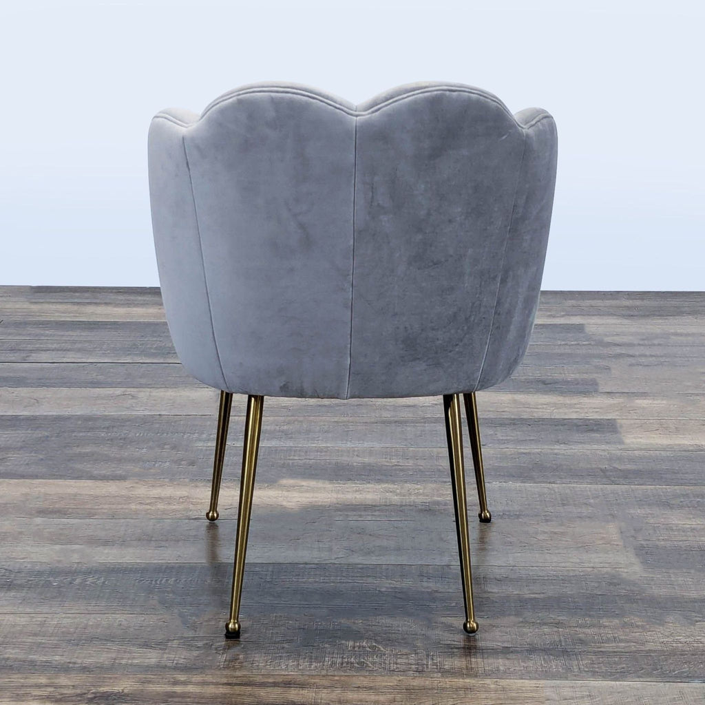 TOV Furniture Peony Gray Velvet Accent Chair