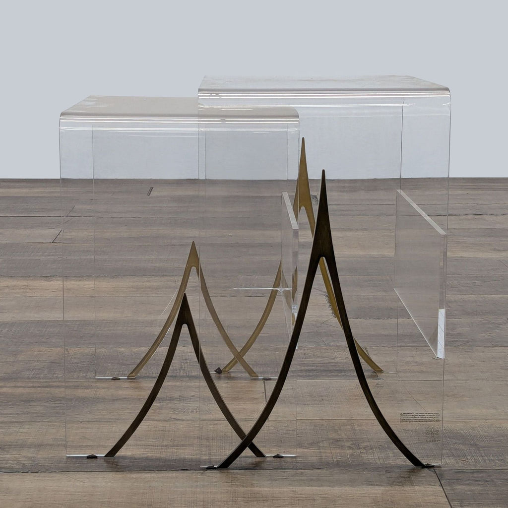 Gabby Magnolia Acrylic Nesting Tables