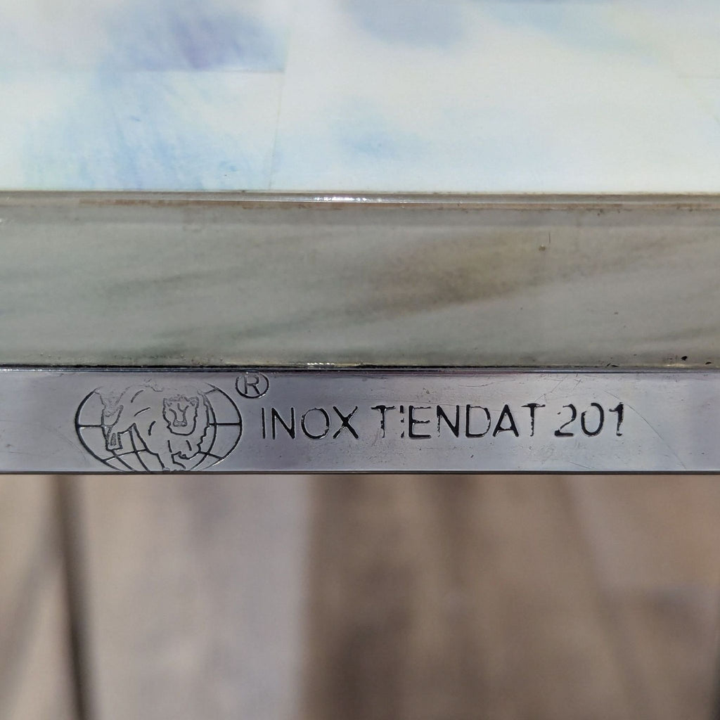 HD Buttercup White Faux Horn Nesting Tables