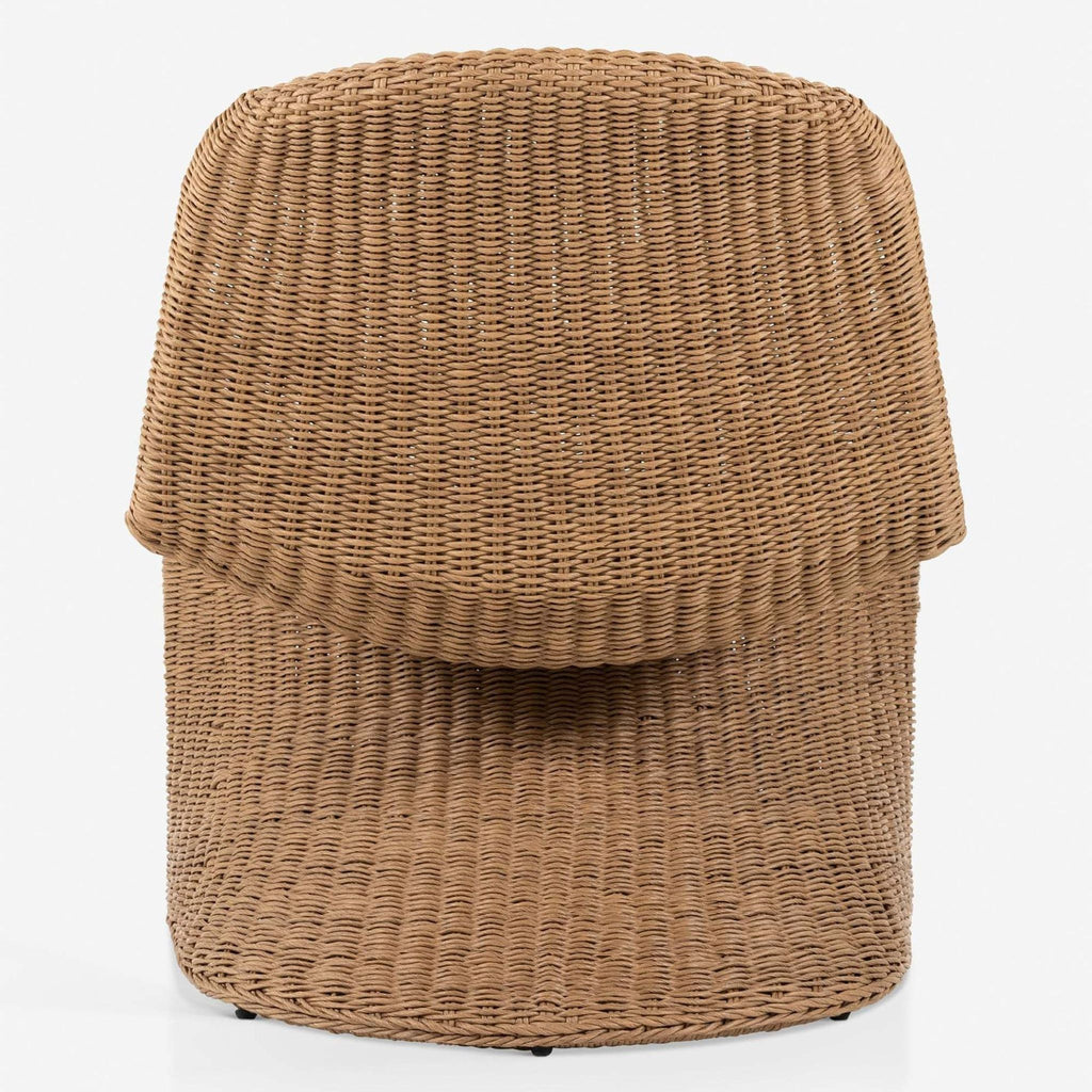 Lulu and Georgia Manila Indoor/Outdoor Modern Lounge Chair in Tan