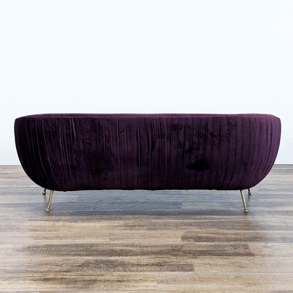 Modern Velvet Three Seat Sofa