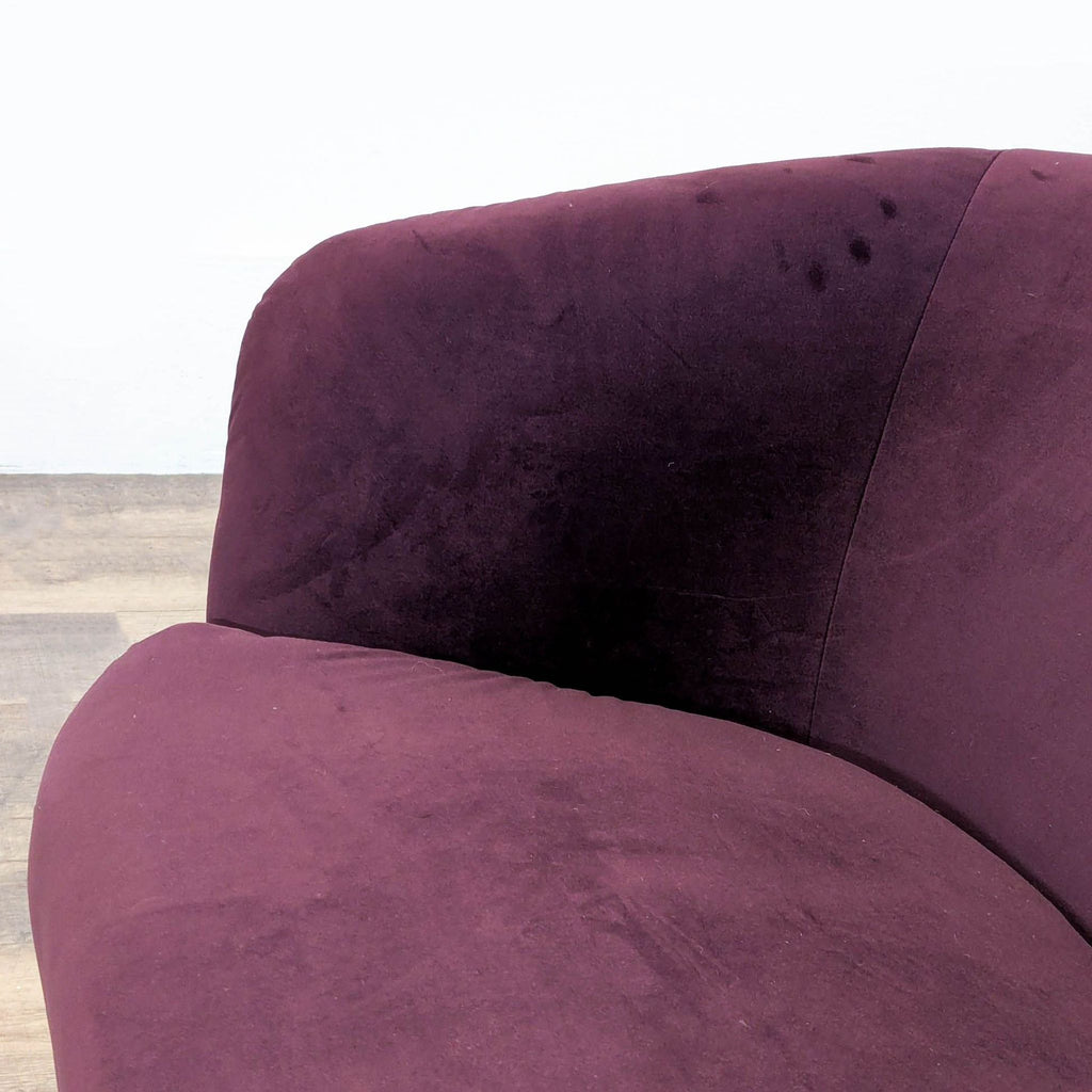 Modern Velvet Three Seat Sofa