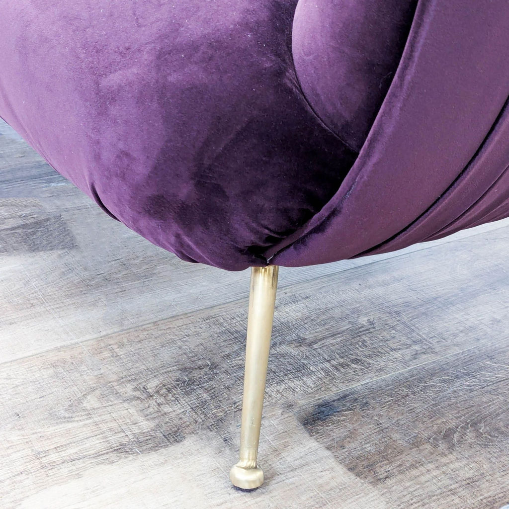 Modern Velvet Three Seat Sofa