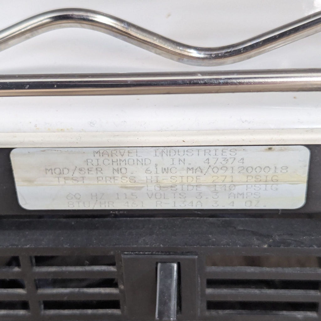 Marvel Black Glass Door Refrigerator – Compact Wine Cooler