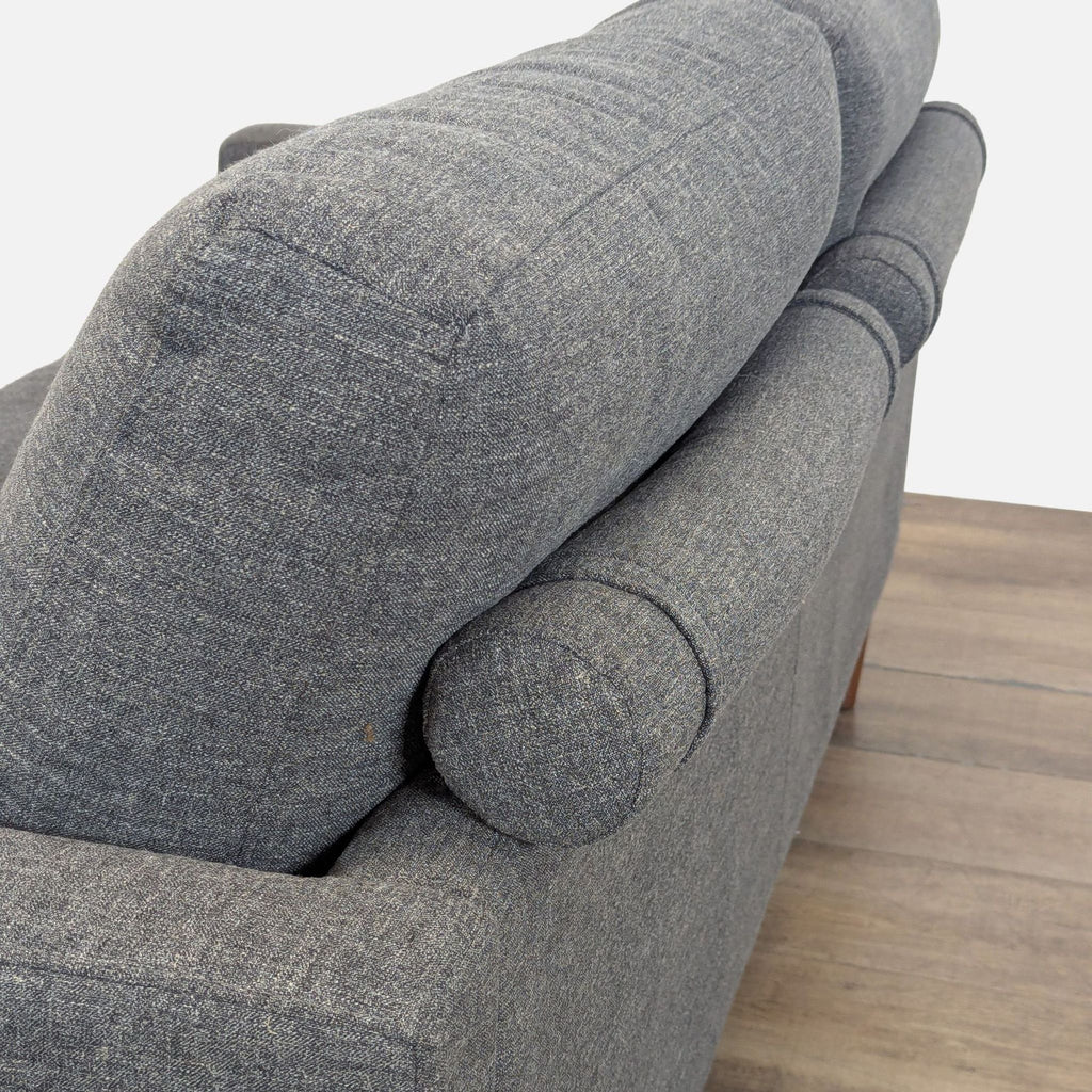 Mid-Century Modern Style Gray Loveseat