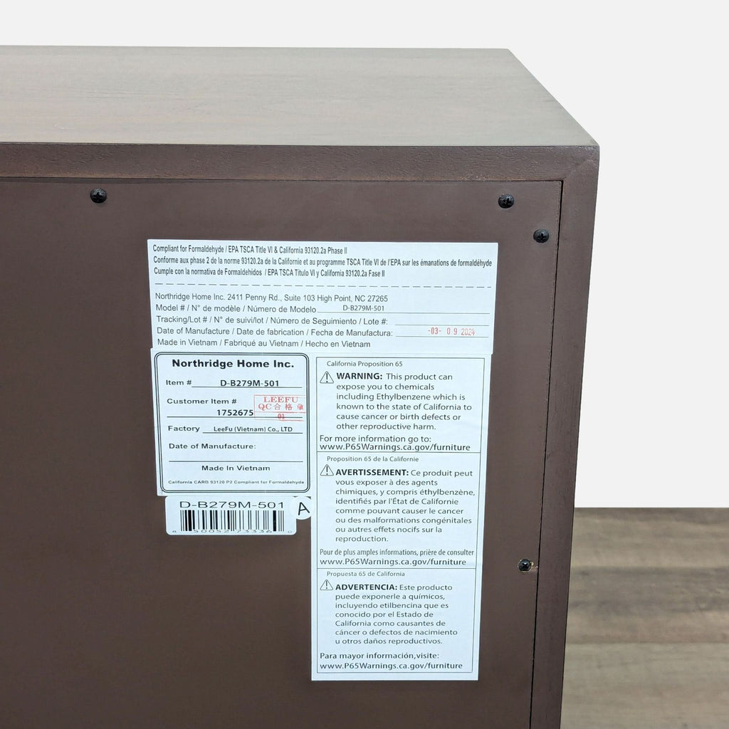 Northridge a home Marina del Rey 6 Drawer Dresser