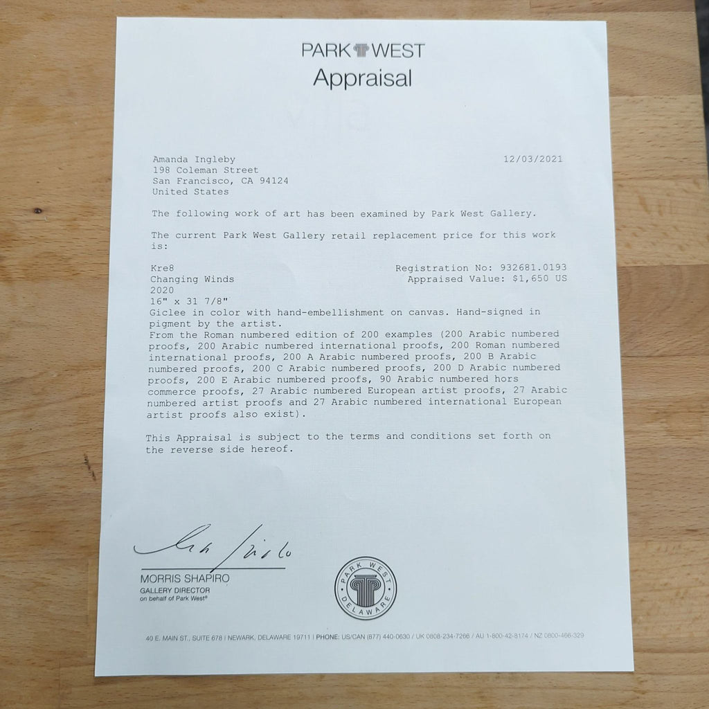 “Changing Winds” by Kevin Kre8 Framed Giclee