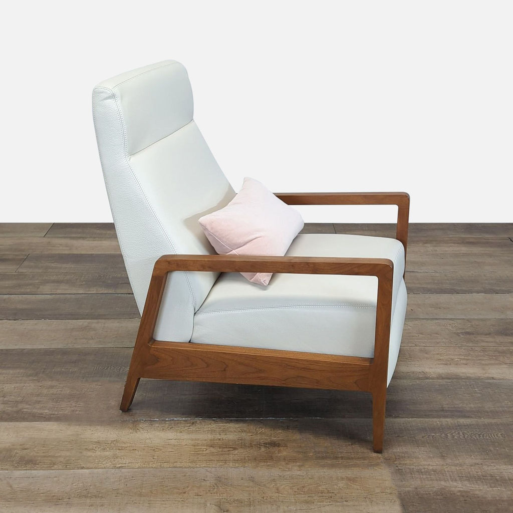 Pottery Barn Modern Leather Pushback Recliner