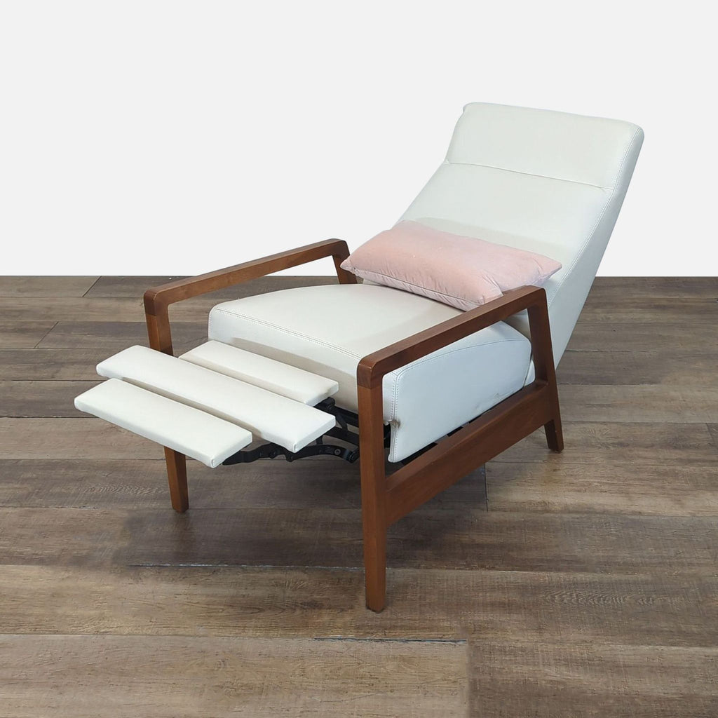 Pottery Barn Modern Leather Pushback Recliner