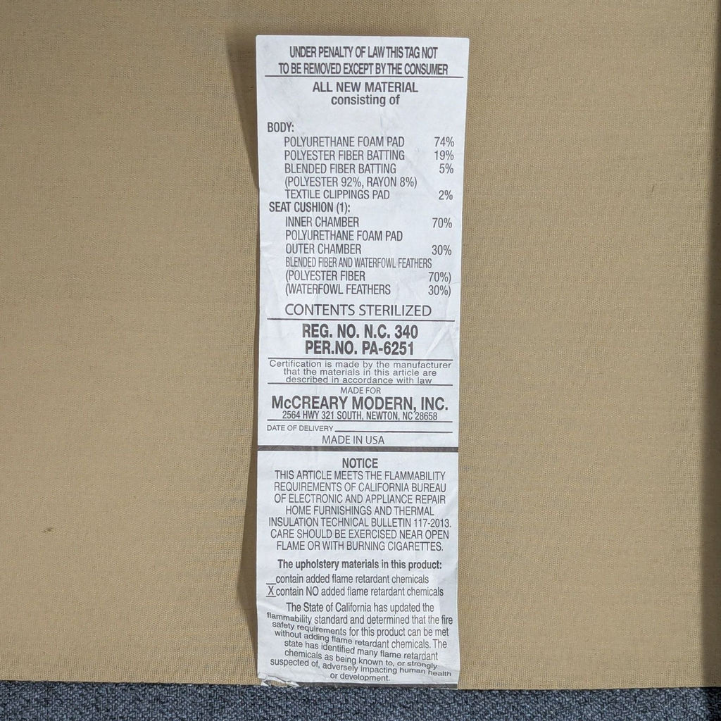 McCreary Modern Sofa with Right Chaise