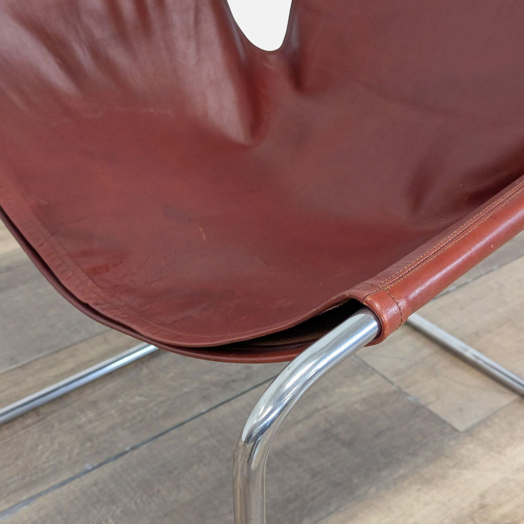 Design With Reach  Leather Modern Armchair