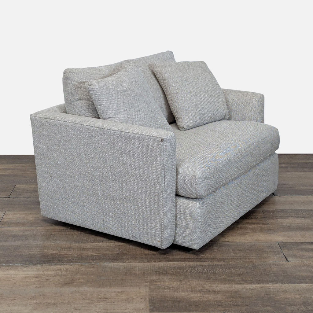 Crate & Barrel Transitional Chair and a Half Lounge Chair