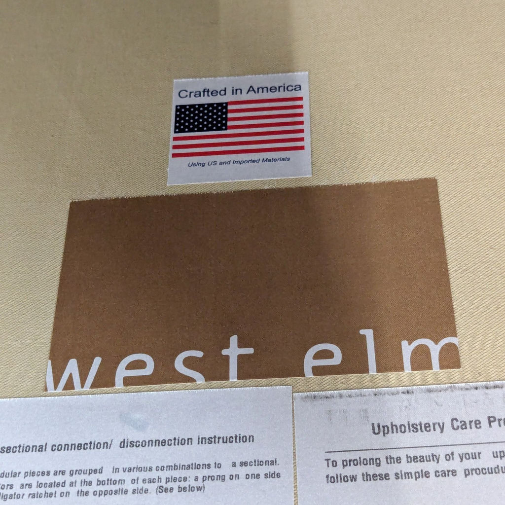 West Elm Andes 3-Piece Ottoman Modern Sectional