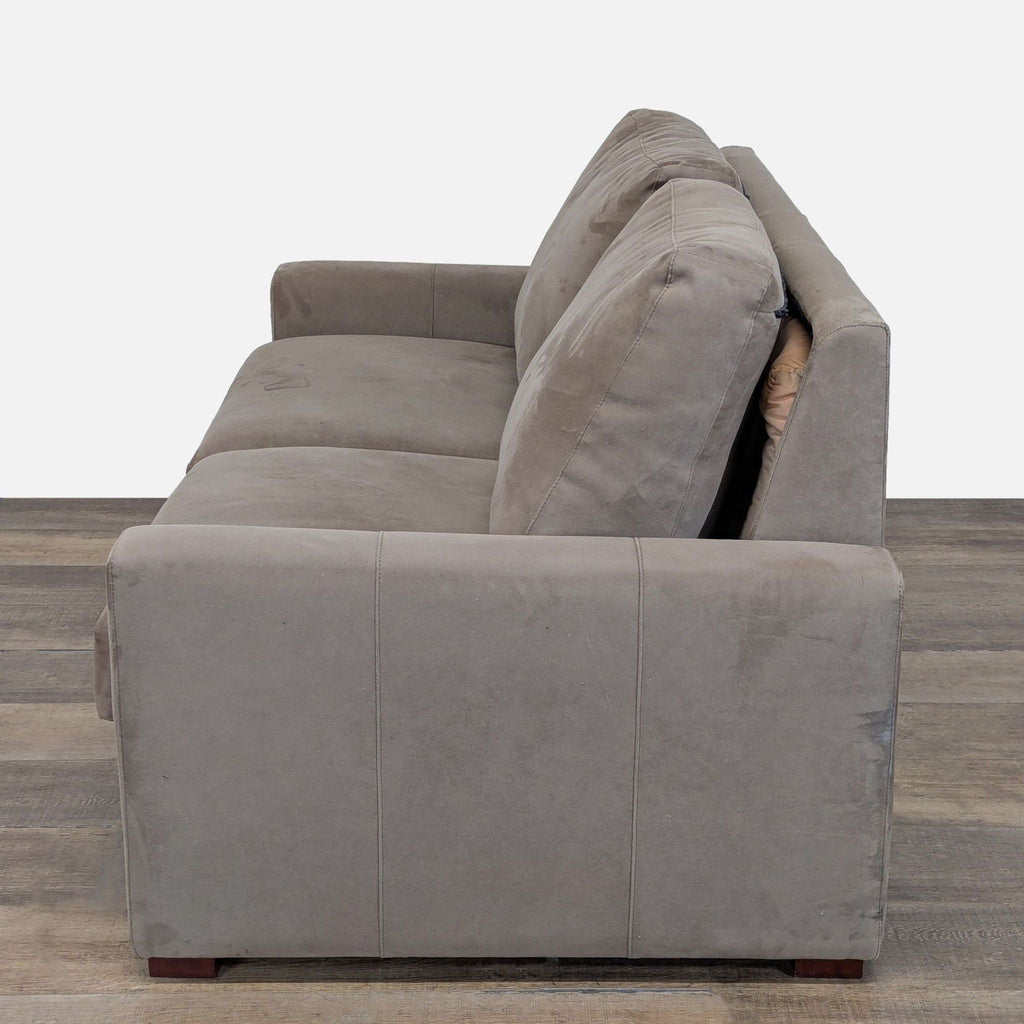 Room & Board Microsuede Sofa Bed in Mushroom