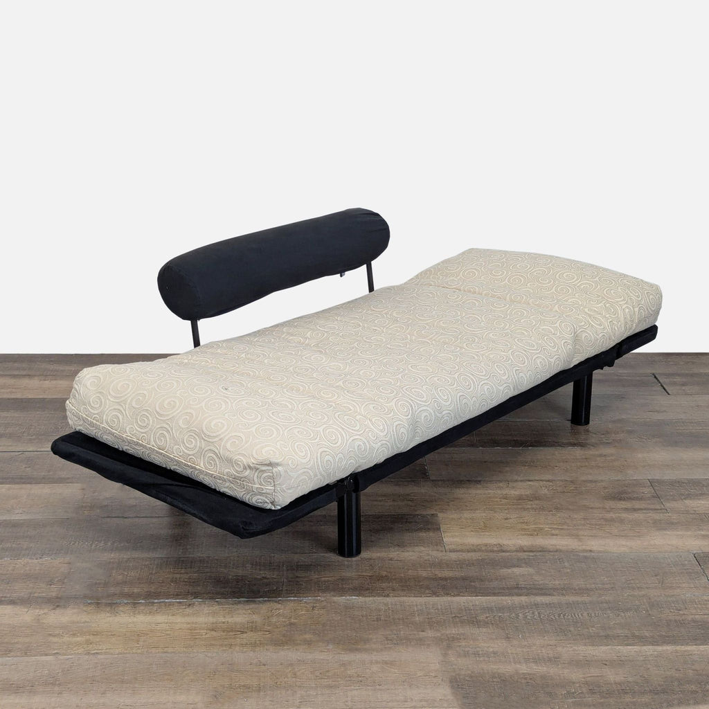 Innovation Convertible Sofa with Adjustable Armrests and Black Frame