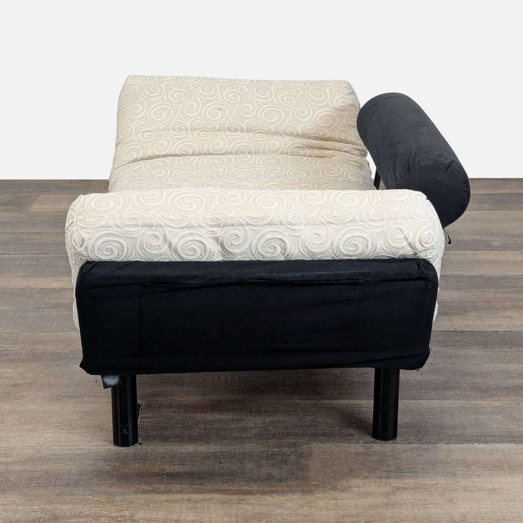 Innovation Convertible Sofa with Adjustable Armrests and Black Frame