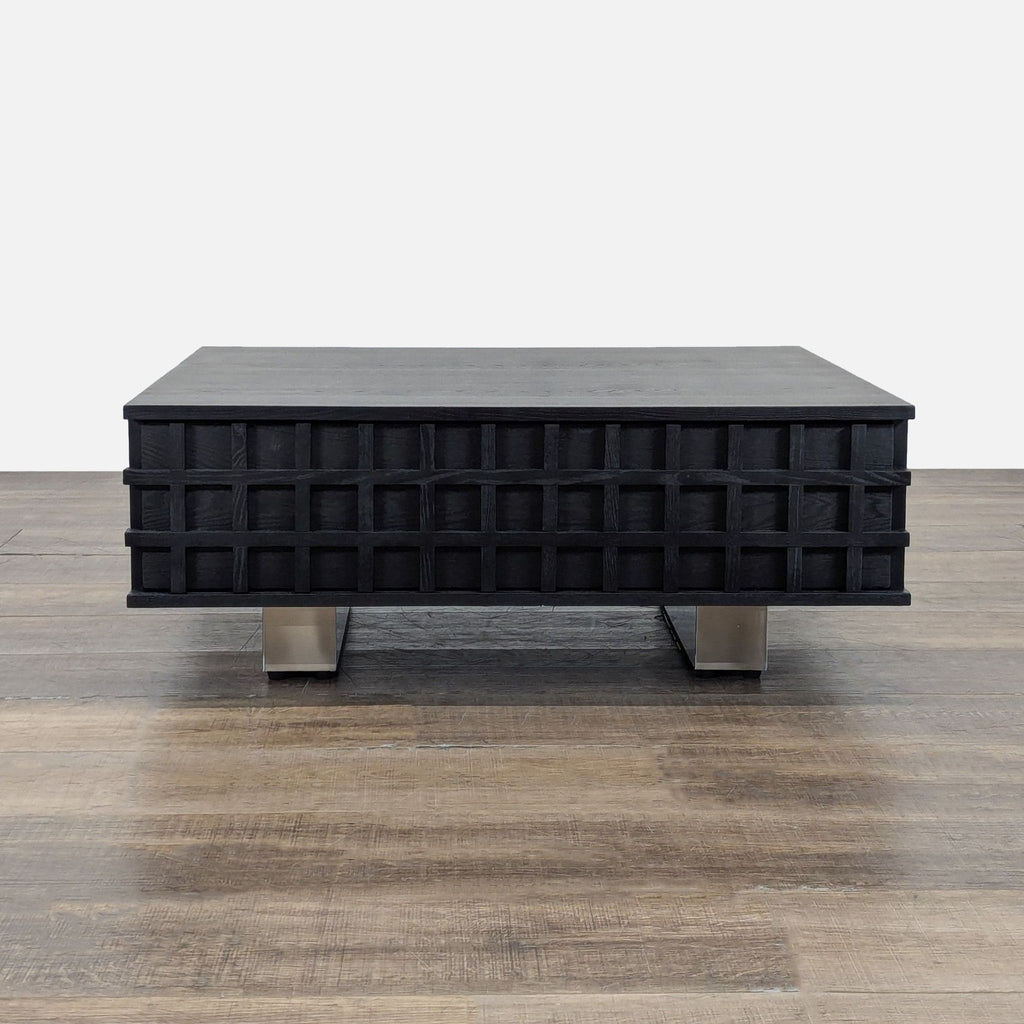 Blue Ridge Lumina Square Wood Coffee Table with Two Drawers