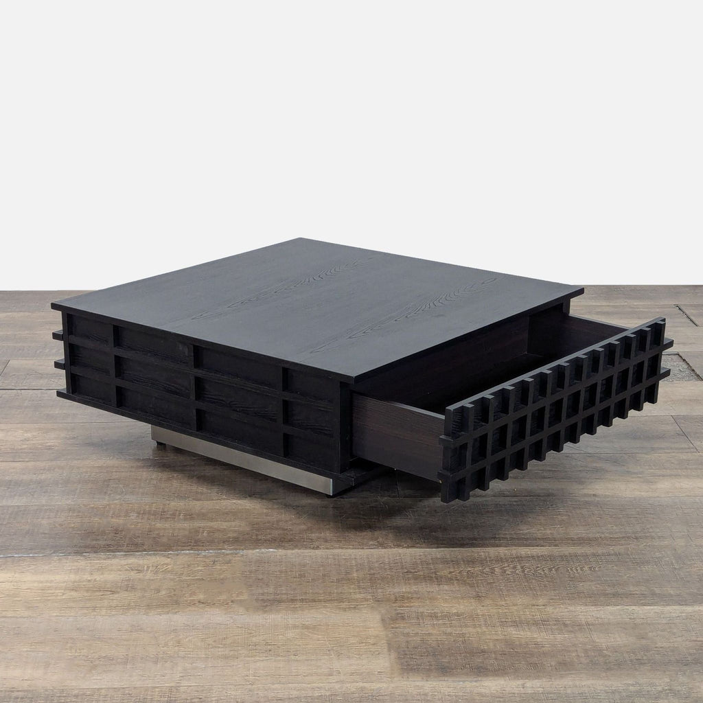 Blue Ridge Lumina Square Wood Coffee Table with Two Drawers