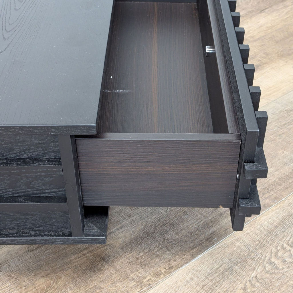 Blue Ridge Lumina Square Wood Coffee Table with Two Drawers