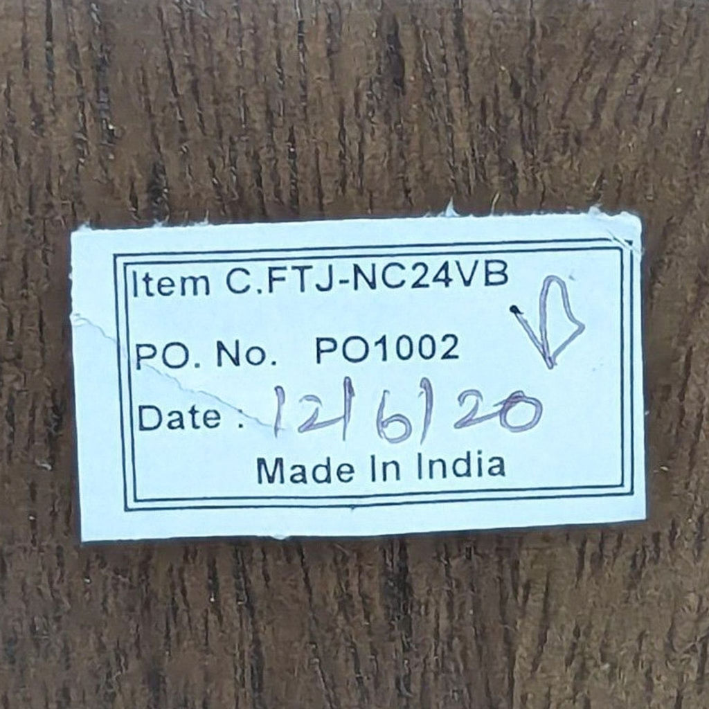 Indian Wooden Hand Carved Two Drawer Nightstand