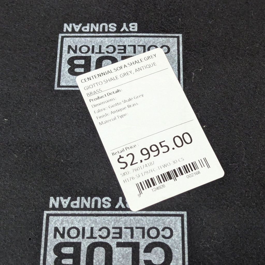 Sunpan Centennial Sofa in Shale