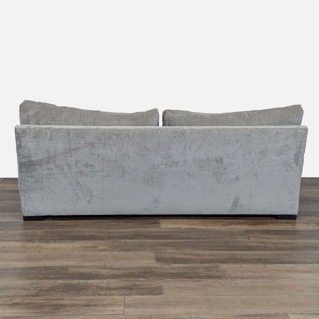 Modern Gray 3-Seat Sofa with Plush Cushions