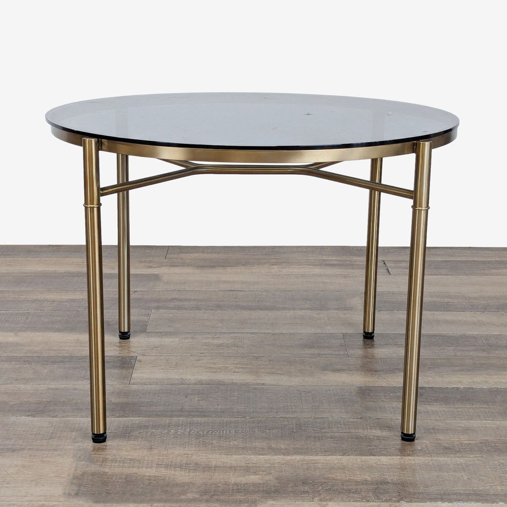 Smoked Glass Top Dining Table