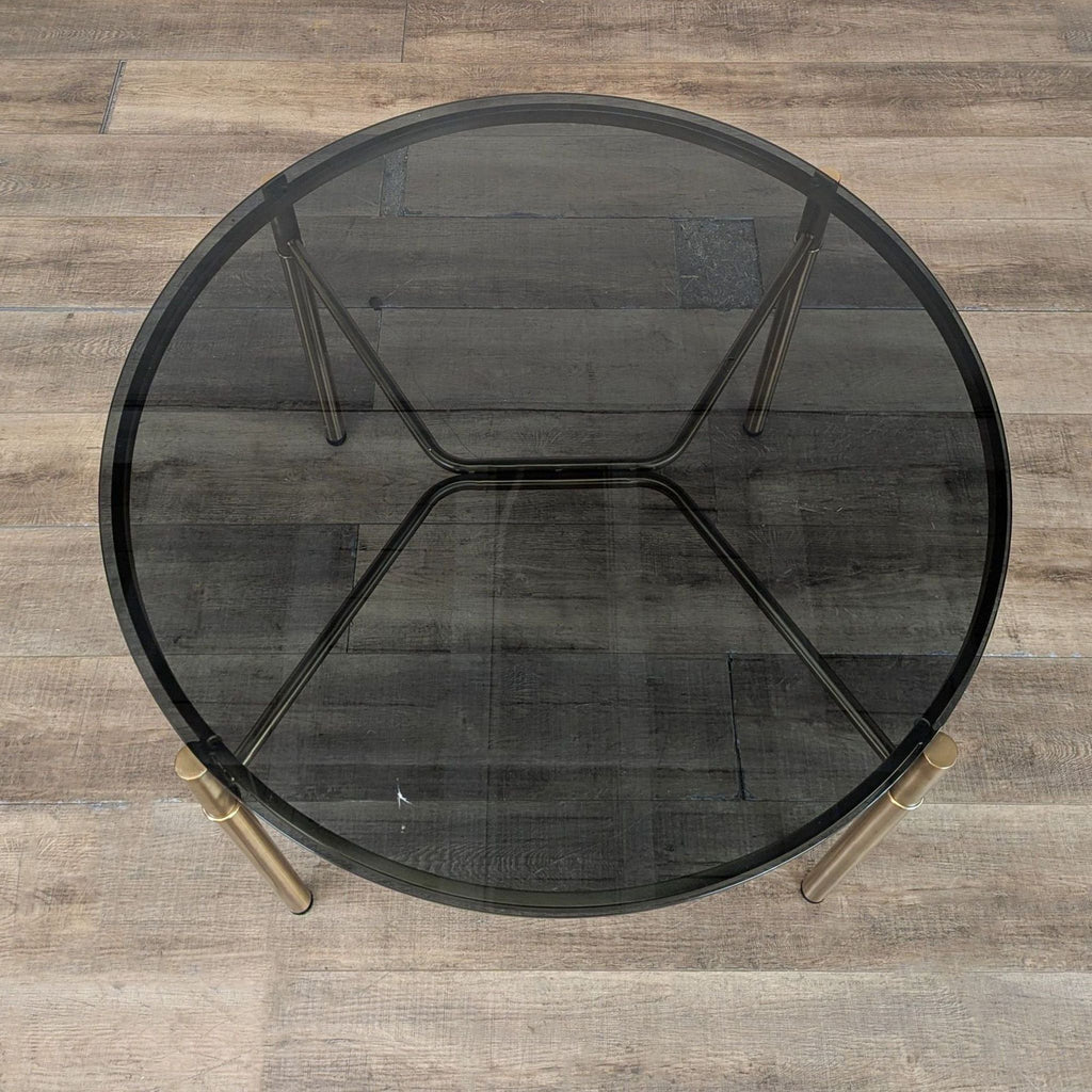 Smoked Glass Top Dining Table