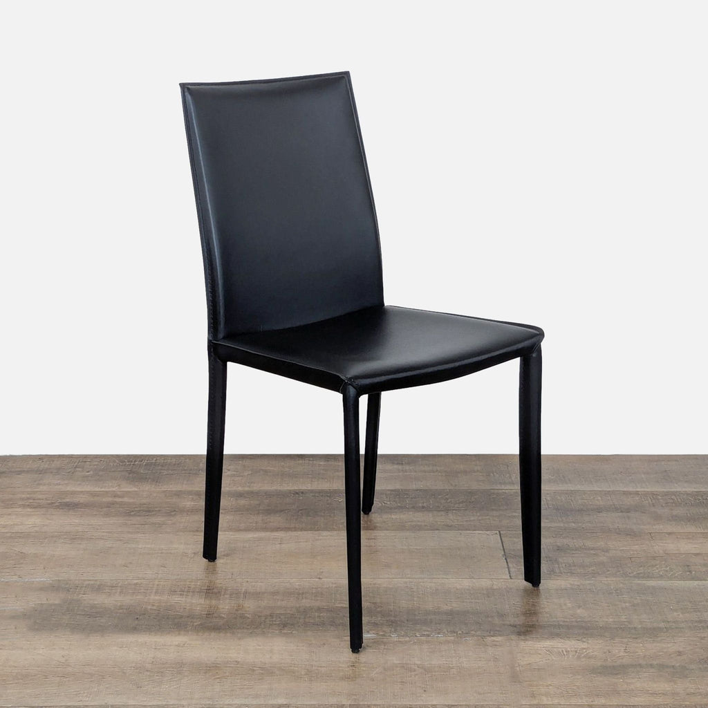 Set of Six EQ3 Leather Dining Chairs