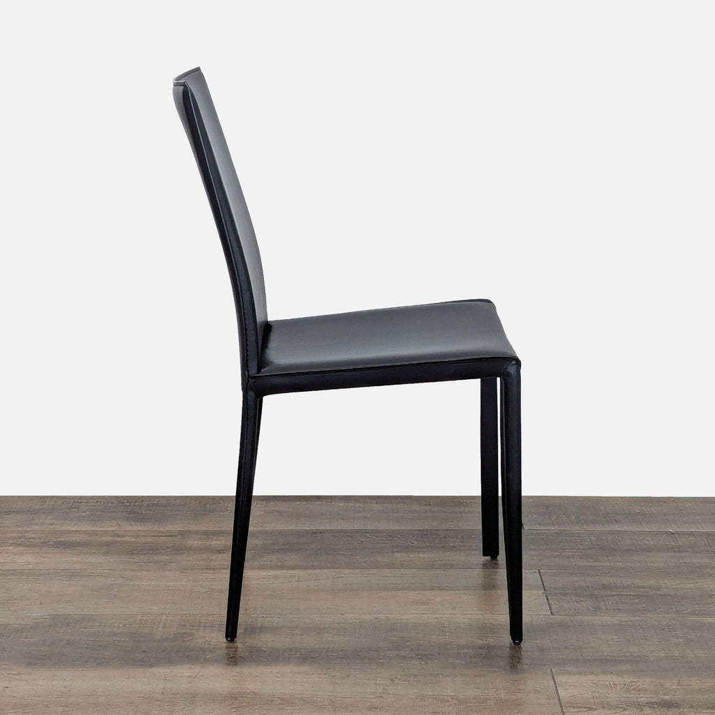 Set of Six EQ3 Leather Dining Chairs