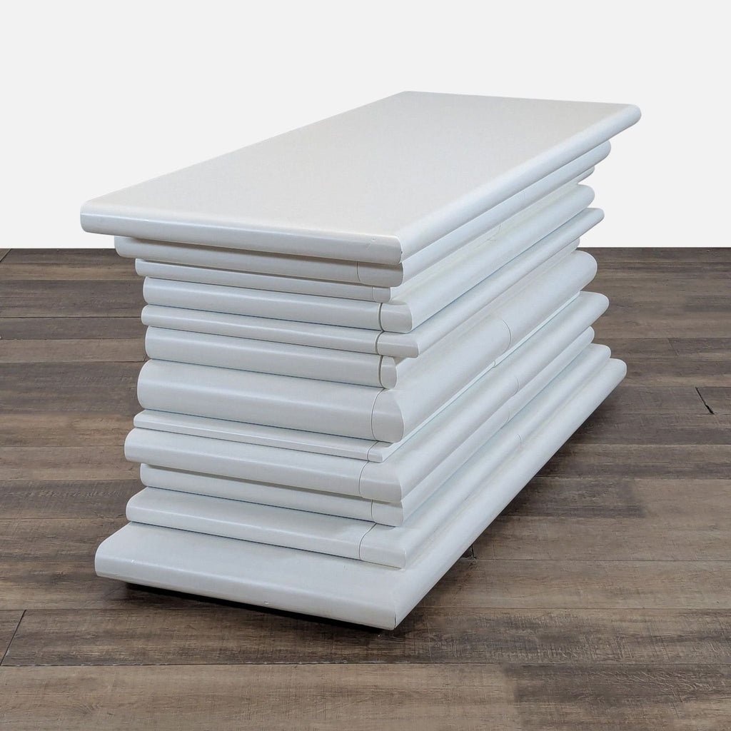 Modern White 6-Drawer Dresser