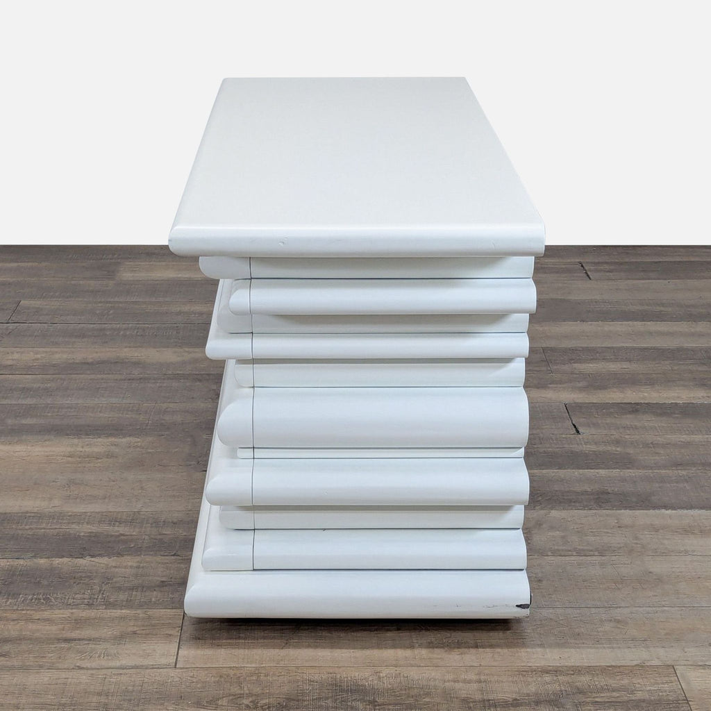 Modern White 6-Drawer Dresser