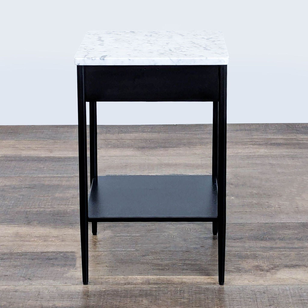 West Elm/Williams Sonoma Metalwork Nightstand with Marble Top