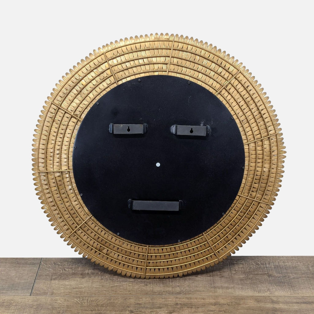 Metal Sunburst Petal Mirror