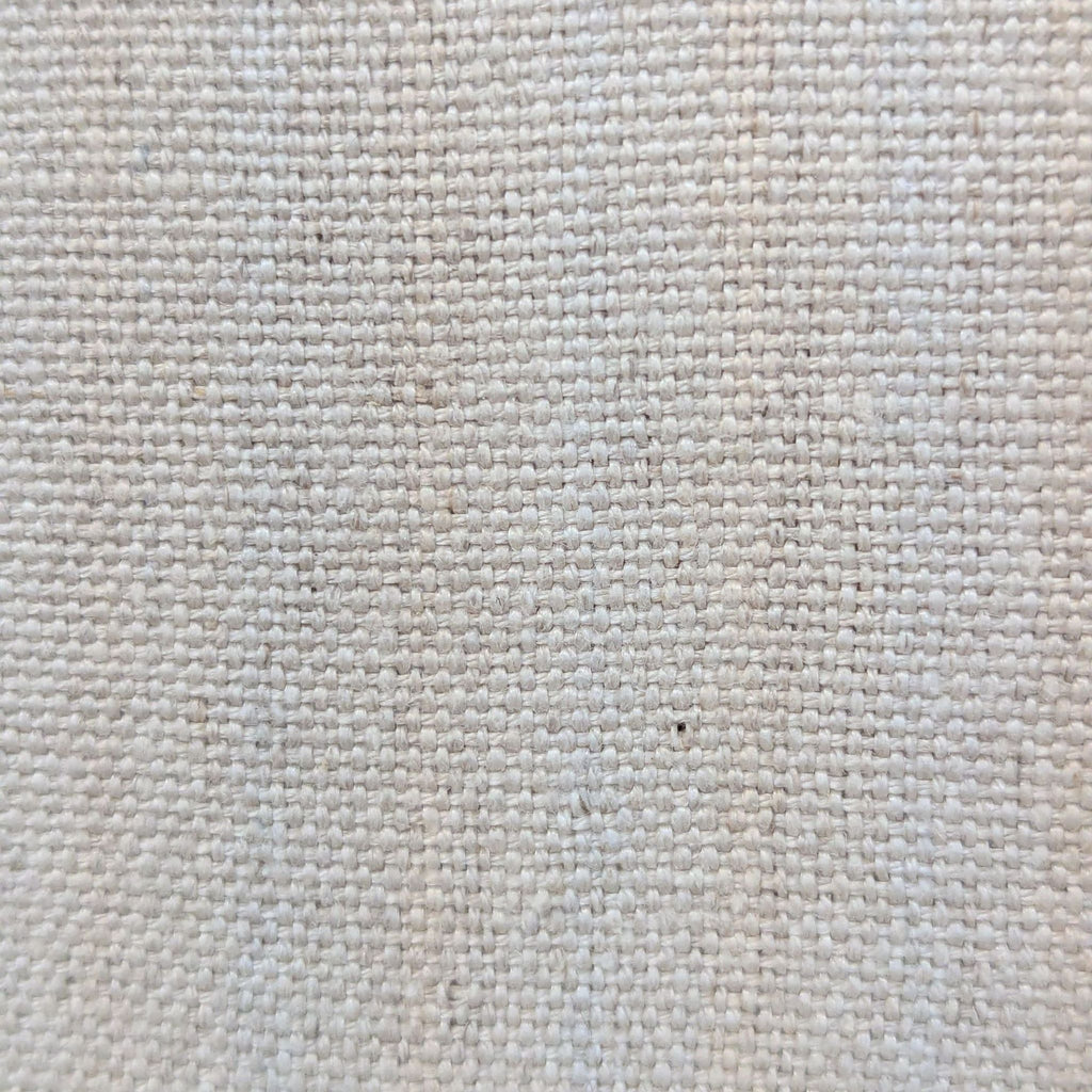 2. Close-up of natural Belgian linen fabric used for the corkboard center, showing woven texture and neutral color.