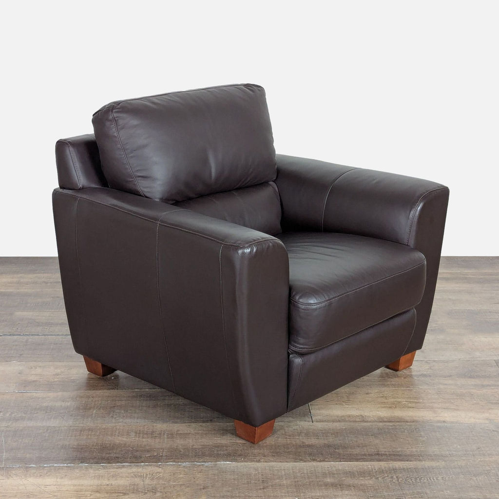 Ikea Modern Leather Lounge Chair