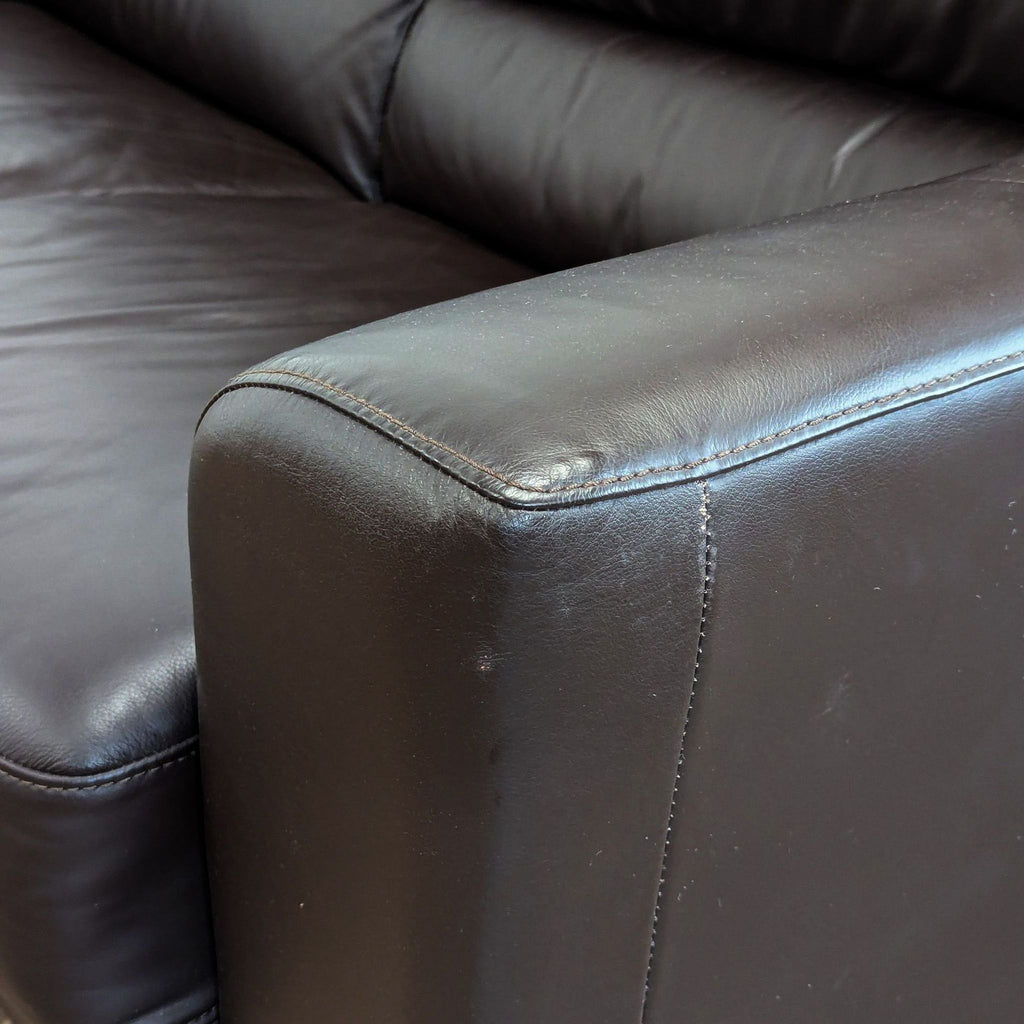 IKEA Leathern Midern 3 Seat Sofa