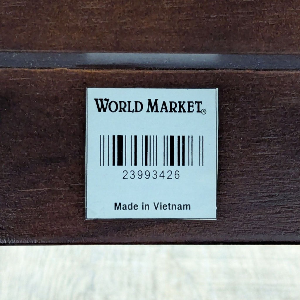 World Market Wood Coffee Table with Shelf