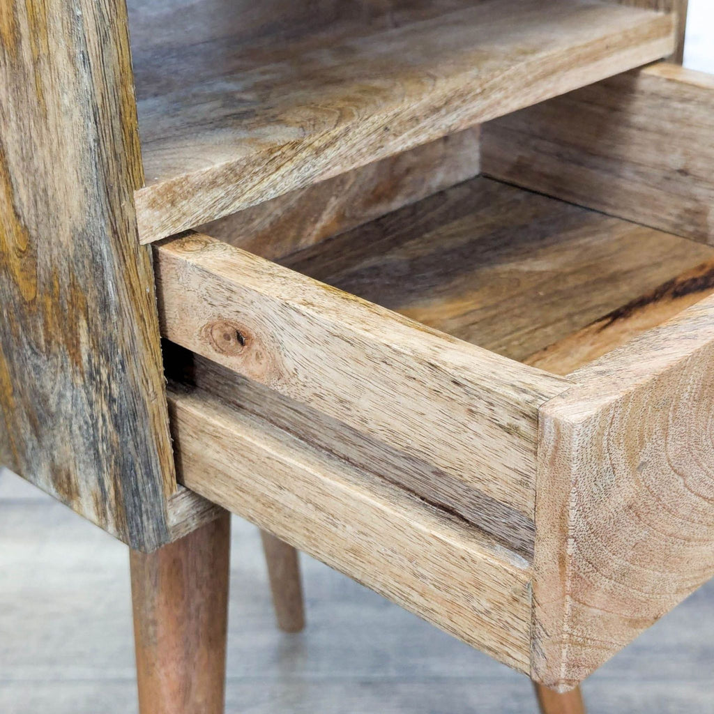 Mid-Century One Drawer Open Shelf Nightstand - Accepted Offer (22.22% discount)